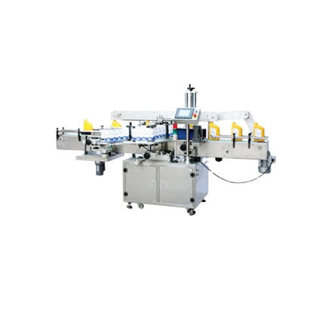 Automatski dvostrani stroj za etiketiranje Dvostrani četverokutni stroj za tiskanje naljepnica Aparat za kvadratne boce 