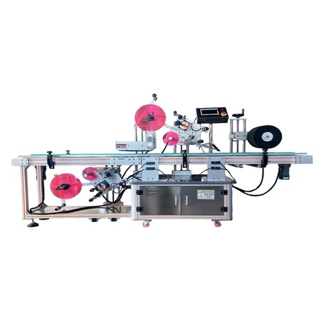 Stroj za automatsko naljepljivanje naljepnica za boce male veličine / stroj za apliciranje skupljajućih čaura 