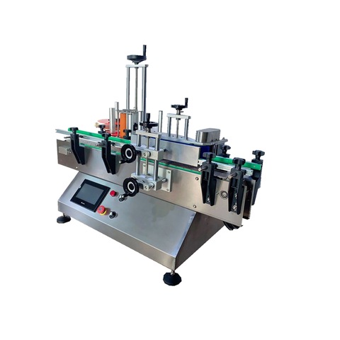 Js-A2-500 Veleprodajni dvostrani stroj za etiketiranje ravne površine za papirnu cijev za boce Papirna limenka 