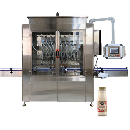 Stroj za automatsko punjenje boca s tekućinom s proizvodnom linijom za označavanje s oznakama 