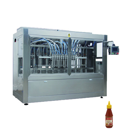 Automatska oprema za punjenje viskoznog tekućeg klipa, kompletna mašina za pakiranje boca za deterdžent za sredstvo za dezinfekciju ruku / rajčicu, alkoholni gel / jestivo ulje 