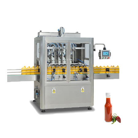 Automatski stroj za pakiranje i brtvljenje linearnog punjenja džema s 8 mlaznica za bocu gorušičinog ulja od kečapa 